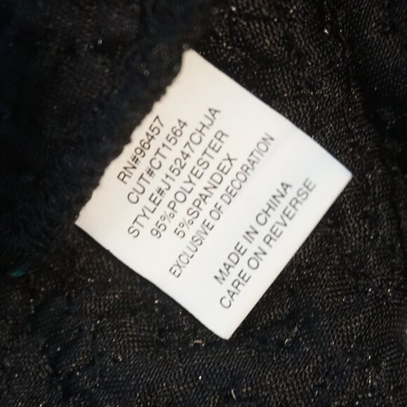 Love on a Hanger Dark Green Sequin Silver Tinsel Red Bow Christmas Skirt Medium - Picture 7 of 7